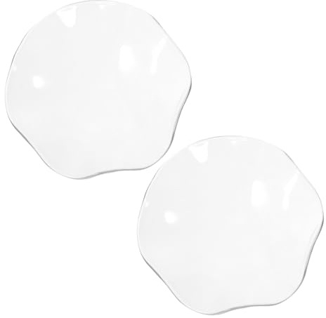 HAWILLOSCH 2pièces Lot De Petites Assiettes Verre Pour Huiles Essentielles Et Aromathérapie Design Créatif Et Pratique Spas Et Soins Du Visage