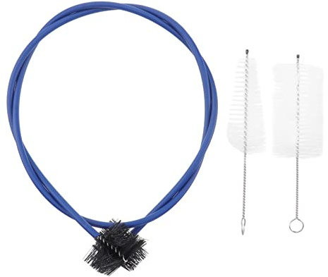 VICASKY Set di 3 Spazzole Flessibili per Pulizia Tromba in Plastica e Nylon, Strumenti per Pulizia Bocca e Valvole, per Manutenzione Strumenti Musicali