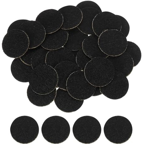 QUARKZMAN 240 Stück Filzgleiter Selbstklebend, 15mm (5/8) Schwarz, Filzgleiter 1mm Dicke Möbelgleiter für Möbelfüße Stuhlbeine Sofas Handwerk DIY-Projekte