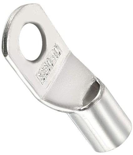 TA-VIGOR 5Pcs Copper Wire Lug, 1 AWG SC50-10 Cable Lugs Bolt Hole, Battery Cable Ends Eyelets Crimp Tubular Ring Terminals Connectors for Boat Car Electric Auto