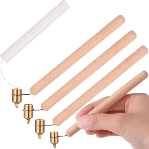 Remingtape 0,3 mm, 0,4 mm, 0,6 mm, penna a calda, manico in legno, matita da pittura, righello, penna, set di decorazioni, accessori per candele