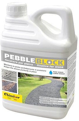 PEBBLE BLOCK (5kg) - Legante per ghiaia e ghiaietto su vialetti, cortili e bordi del giardino, blocca e stabilizza rendendo la superficie stabile e sicura. Affronta pioggia, sole senza problemi!