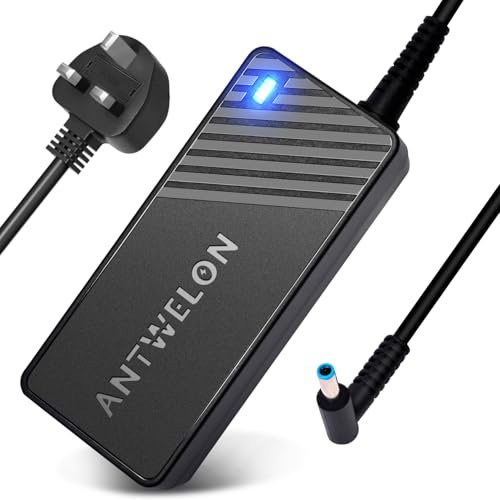 65W Laptop Charger for HP Pavilion x360 11 14 15, Envy x360 13 15 17, Elitebook 820 840 850 G3 G4, ProBook 450 650 640 G5 G4 G6 G7, Spectre X2 Blue TIP 4.5mm AC Adapter Power Cord 19.5V 3.33A