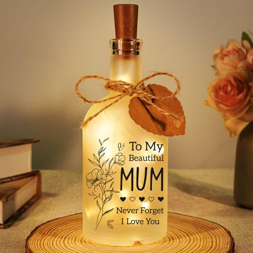Einanmut Birthday Gifts for Mum, Mummy Presents - LED Bottle Decorative Light Mummy Birthday Gifts, Christmas Presents for Mum