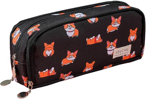 NEWUPZSI Trousse à Crayons pour Enfants, Étudiants et Adultes - Grande Trousse à Crayons avec 3 Compartiments