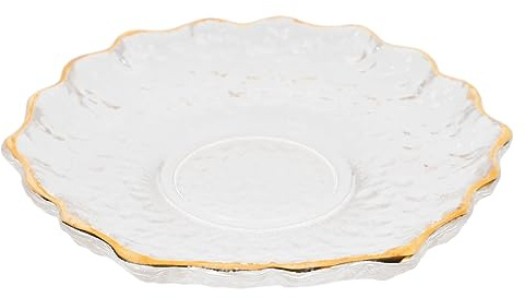 FUNNETOYU Piattini Sottobicchieri per Tazze da tè Cuscino per Tazze Piattino da tè in Vetro Sottobicchieri Tovaglietta