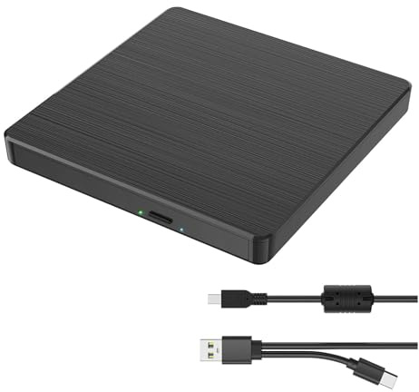 TRDEWR USB 3.0 E Tipo C Masterizzatore Dvd Esterno Masterizzatore di Schede Multifunzione Registratore Lettore CD/Dvd unità Ottica Dvd RW Porta Hdmi1080p