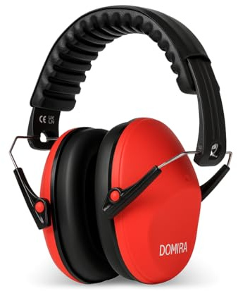DOMIRA Kids Ear Defenders SNR 26 – Noise Cancelling Ear Muffs for Children, Hearing Protection for School, Travel & Shooting – Lightweight Adjustable Headphones – Multiple Colours Available