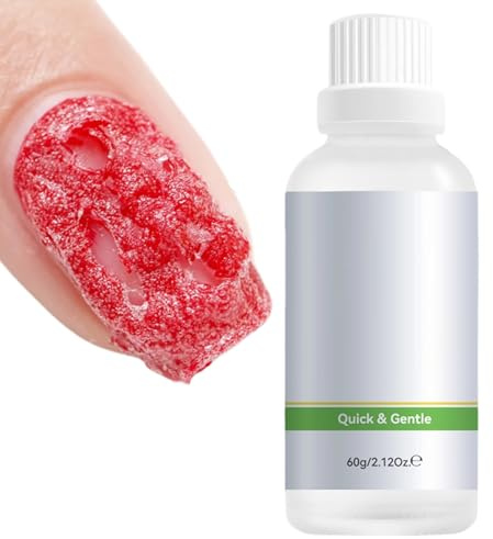 Teksome Dissolvant pour Vernis à Ongles Gel,Nettoyant Décolleur de Colle à Ongles Acrylique 60 ml | Solution Nettoyante Soin Manucure Pédicure Efficace pour Femmes Filles Maman à Domicile et Voyage