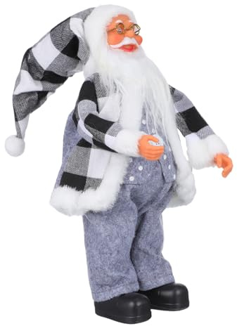 Yardenfun Figura De Papá Noel para Fiestas Decoración del Hogar Figura Tradicional De Papá Noel