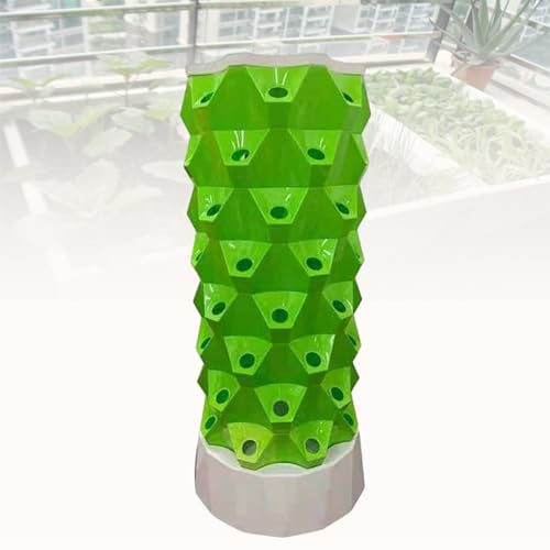 Kit de torre de cultivo hidropónico, sistema de cultivo vertical para jardinería interior, jardín aeropónico con bomba de hidratación para hierbas y verduras