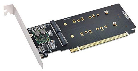 Xiwai 4 x NVME M.2 AHCI auf PCIE Express 3.0 Gen3 X16 Raid Card VROC Raid0 Hyper Adapter