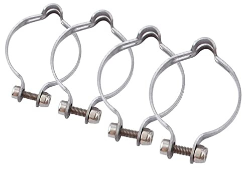 4pcs Bicycle Brake Cable Clamp, 25.4mm Metal Ring to Frame MTB Bike Cable | Guide Brake Cable Shift Cable Derailleur Cable Base Guide Clip