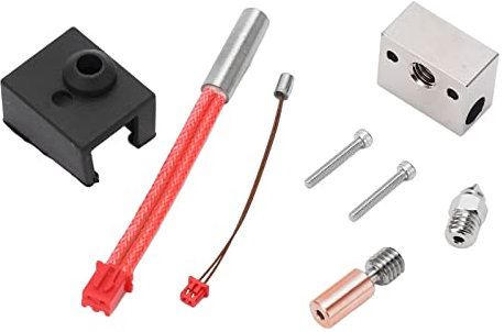 Heizblock-Kit Ender 3 S1 Pro Termistor Tioy 3D-Drucker Hotend Kitetal Heizblock Halsrohr Heizdüse Extruderteile für Ender 3 S1 24V 40W 300℃ 3D-Druckerdüse
