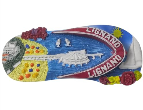 Lignano Kühlschrankmagnet Italien 3D Souvenir Reise Kühlschrank Dekoration Magnet Aufkleber Handwerk Kollektion