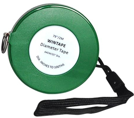 Mètre ruban de diamètre - Ruban d'arbre avec ruban enrouleur impérial et métrique pour mesurer les tubes - Mètre ruban de poche flexible pour installateurs de tuyaux, outil de mesure circulaire, règle