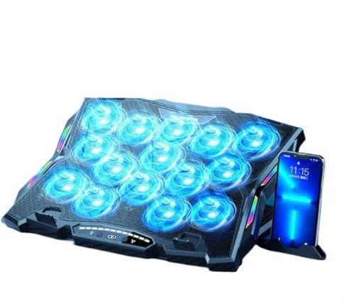 Ywmsfl Laptop Coolers Pad With 13 Light Fan Quiet Operate For 14-21Inch Devices 8Height Setting Laptop Cooling Pad Stand