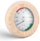 Thermomètre hygromètre pour sauna (Pinus sylvestris logs) en carton, matériau résistant à la chaleur, bois, thermomètre et hygromètre en bois deux en un, thermomètre numérique précis