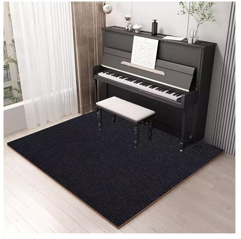 Soundproof Rug for Piano Drum Jump Rope - 6mm Thick Carpet Acoustic Pads, Non-Slip Floor Mat for Sound Proofing, Piano Soundproofing Carpet Absorbing Mat