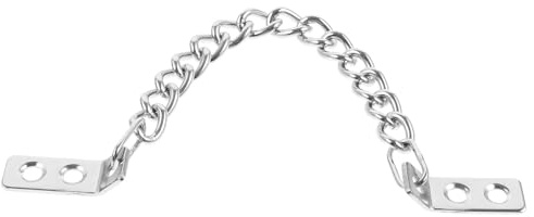 jojofuny Chaîne De Porte Antivol Métallique En Nickel, Chaîne De Sécurité Robuste Pour Porte D'armoire, Comptoir Et Vitrine, Installation Pratique, Usage Intérieur,