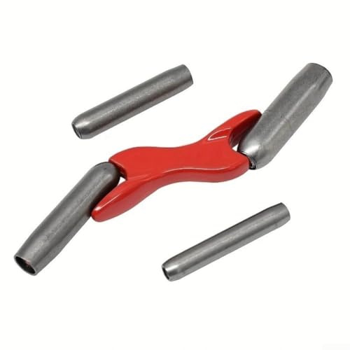 Steel Brick Jointer Tool Set With Ergonomic Handle And Four Sizes 1/2 5/8 3/4 7/8 Inch For Masonry And Bricklaying Projects, Red Yellow Black(Red)