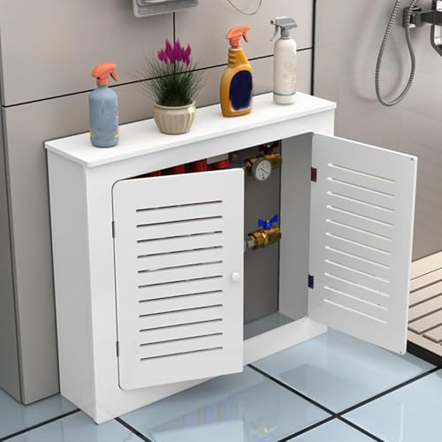 Kylarskydd med 2 dörrar, MDF värmeskåp med Louvered Grill, dekorativt för vardagsrum, sovrum, hall