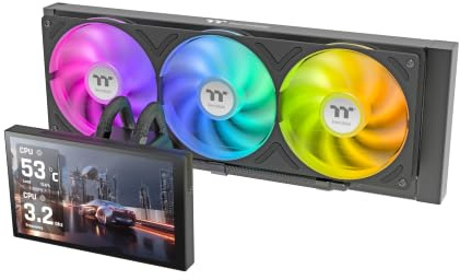 Thermaltake ST360 Ultra | 360 mm allt-i-ett vattenkylning | 7-tums IPS-LCD-skärm | Enrams ARGB-fläkt | Högpresterande pump | Intel/AMD Support