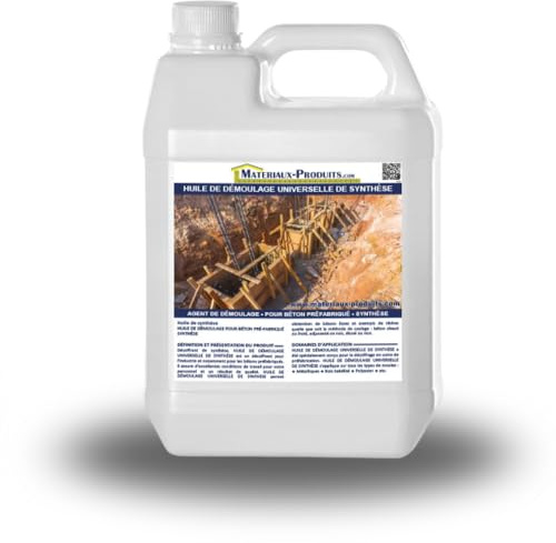MATPRO - Huile de Démoulage Universelle de Synthèse - Agent de Décoffrage Spécial Préfabrication et Usine - Pour Béton Lisse sans Tâches - Qualité Pro - 2L