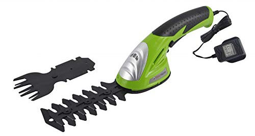 ToolTronix Cordless Electric Shearer Hedge Trimmer 2-in-1 Multi-Function Shrub Grass Lawn Shear Garden Pruner Cutter 3.6V Battery