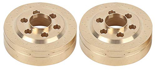 Contrepoids Laiton RC, 2 Pièces Épaisses pour Améliorer l'Équilibre, Accessoire Poids de Roue pour Modèles RC 1:10 Chenille, Courses Off-Road et Modélisme par Hobbyistes