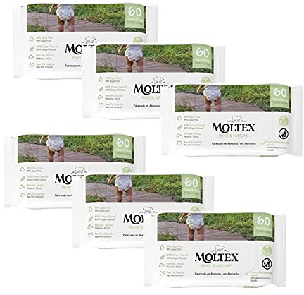 Pack 6 X Toallitas Moltex Pure & Nature - 60 Unidades