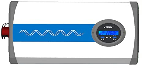 EPEVER IPower-Plus Series IP3000-12 Plus är en 3000W 12VDC till 230VAC ren sinusomriktare med LCD-display, idealisk för off-grid system med mera.