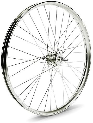 BBR Tuning Heavy Duty 12 Gauge 26Inch x 1.25 Inch Rear Bike Rim - Bicycle Wheel - Mountain Bicicleta - Disc Brake Ready - Silver