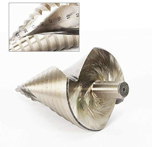 HSS Stufenbohrer Silber 6-60mm Kegelbohrer Konusbohrer Senkstufenbohrer für Edelstahl Metall Holz Kunststoff