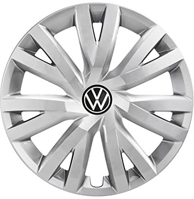 Volkswagen Golf 8 Enjoliveurs d'origine, 16 Pouces, Argent, pour Jantes en Acier, Référence 5H0071456UWP
