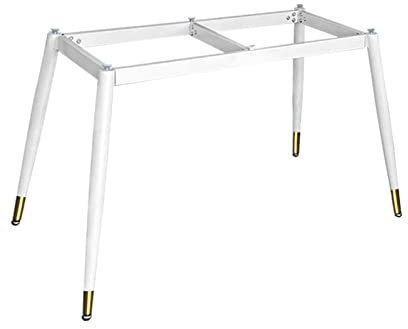 Tischkufen Tischbeine Metall Schwerlast Verstellbare Füße,Tischgestell Möbel Beine für Tischplatte,DIY Esstisch,Schreibtisch,Couchtisch,Bank,mit Saugnapf und Schrauben,Weiß (165*65cm(65*26in),B)