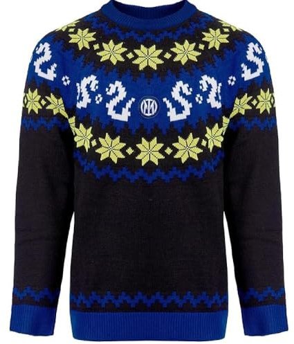 Inter Maglione Ufficiale Natalizio, Tutte Le Season, Adulto, Unisex