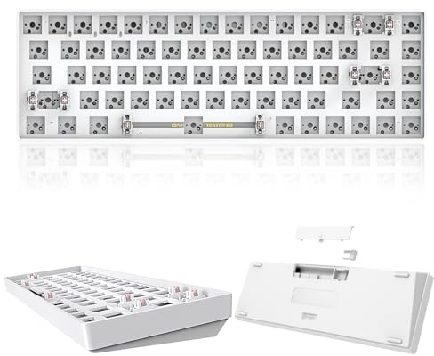 ZMX CIY68 Mechanisches Tastatur-Set, 65 % kabellos, Bluetooth 5.0/2,4 G, benutzerdefinierte Tastatur, Barebones PCB, Hot Swappable 3-polig/5-poliger Schaltertester, Gaming-DIY-Kit mit