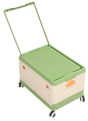 Contenedores de Almacenamiento con Ruedas, Caja de Juguetes Organizadores de Juguetes para Niños y Contenedores de Almacenamiento con Tapas Organizador de Bloques de Construcción