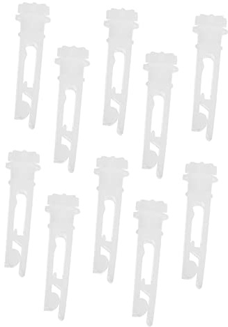 BATHVEVE PVC Ersatzrollen Einfache Montage ohne Werkzeug Gardinenzubehör 10 Stück Weiß für Vertikaljalousien für Rollos Innen Geeignet