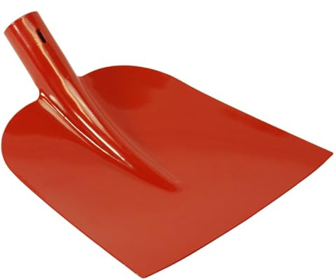 ERPINA® 5er Pack Holsteiner Schaufel 27 x 25cm ohne Stiel rot - Robustes Schaufelblatt aus Qualitätsstahl für Garten, BAU und Landwirtschaft - Größe 5 ist ideal als Schüppe für Sand, Kies & Split
