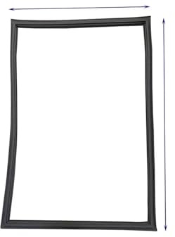 Guarnizione for porta frigorifero compatibile con Haier BCD-186KB, guarnizione in gomma PVC magnetica, parti della porta del frigorifero, 50×72 cm, 50×65 cm