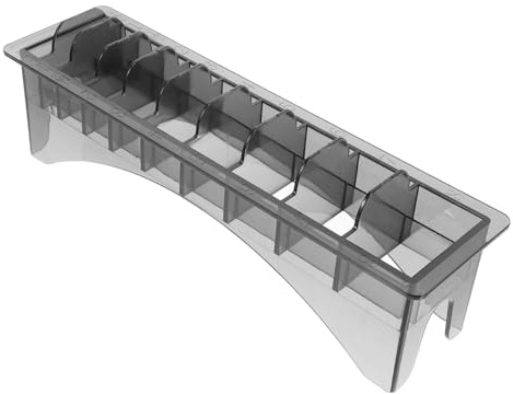 GALPADA Soporte de Peine Guía de Plástico para Cortapelos Diseño de Compartimentos y Diez Rejillas, Fácil de Usar y Resistente para Barberías y Hoteles
