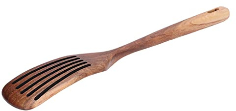 Pssopp Spatola da con Pala in Legno, Materiale in Teak Inodore, Finitura Liscia, Ideale per Cucinare e Servire in Casa (spatola)
