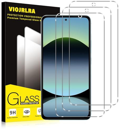 Viojrlra Vetro Temperato per Xiaomi Redmi Note 14 5G/4G, 3 Pezzi Pellicola Protettiva,9H Durezza HD Trasparente, Anti Graffio, Senza Bolle, Ultra Resistente Vetrino Protezione Schermo