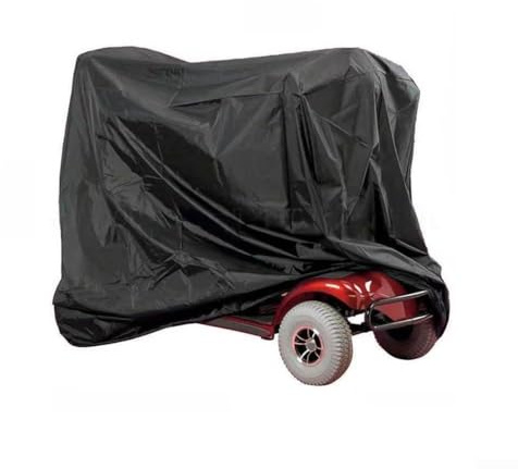 Mobility Scooter Cover for Three Wheel and Four Wheel Scooters, Weather Resistant 210D Oxford Fabric with Storage Bag (black 170 * 61 * 117cm)