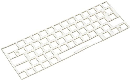 PATIKIL 10 x 28 cm tangentbordsskum, 61 layout tangentbord ljuddämpande skumdyna packningsbrytare dämpare för mekaniska tangentbord, vit
