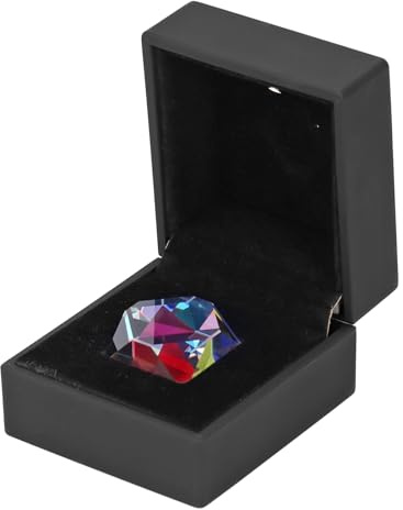 Fabater Farbwürfelprisma, Optisches K9-Glas mit RGB-Dispersion für Kaleidoskopische Muster, Optisches Prisma, Kaleidoskopprisma mit Aufbewahrungsbox für den Physikunterricht, Naturwissenschaftliche