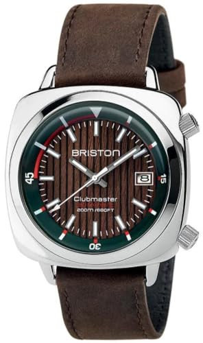 BRISTON - Clubmaster Diver Yachting Stahl – HMS Automatik Grün Englisch, grün, Gurt