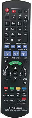 ALLIMITY N2QAYB000763 Télécommande remplacée pour Panasonic Blu Ray Disc Player HDD Recorder DMR-PWT420 DMR-PWT420EB DMR-PWT530 DMR-PWT530EB